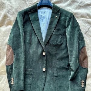 Gant by Michael Bastian forest green corduroy blazer, size 38 S (IT 48)